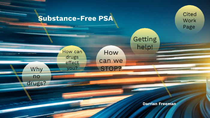 Substance-Free PSA by Darrian Freeman