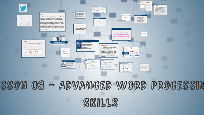 advanced word processing skills essay