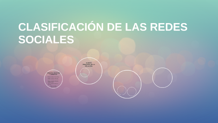 CLASIFICACIÓN DE LAS REDES SOCIALES by sandra marcela betancourth ...