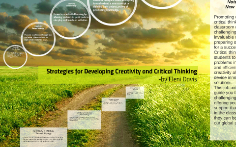 how to promote creativity and critical thinking