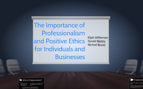 Professionalism In the Workplace by Elijah Williamson on Prezi
