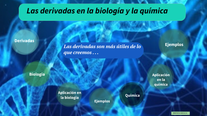 APLICACIÓN DE DERIVADAS A LA QUIMICA Y LA BIOLOGIA by Brenda A. Sullca ...
