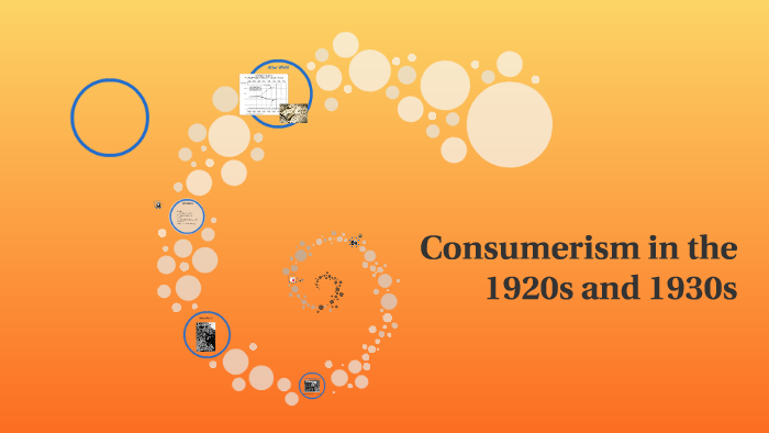 Consumerism In The 1920s And 1930s By Alex Smith