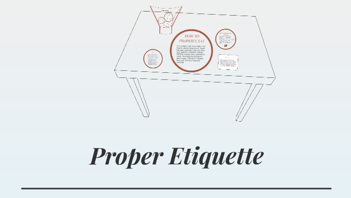 Proper Etiquette by Harvey Kids on Prezi
