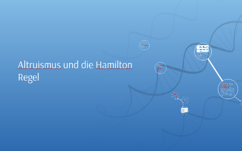 Altruismus Und Die Hamilton Regel By Jannik H