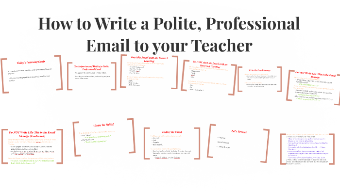 how to write a polite email to your teacher