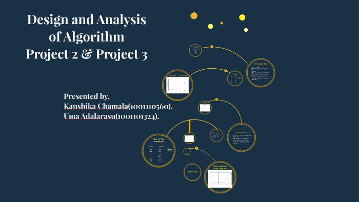 Design and Analysis of Algorithm-Project 2 & 3 by Uma Adalarasu on Prezi