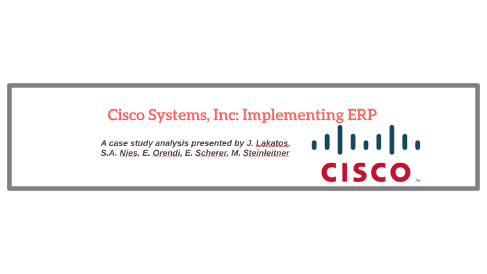 cisco systems erp implementation case study