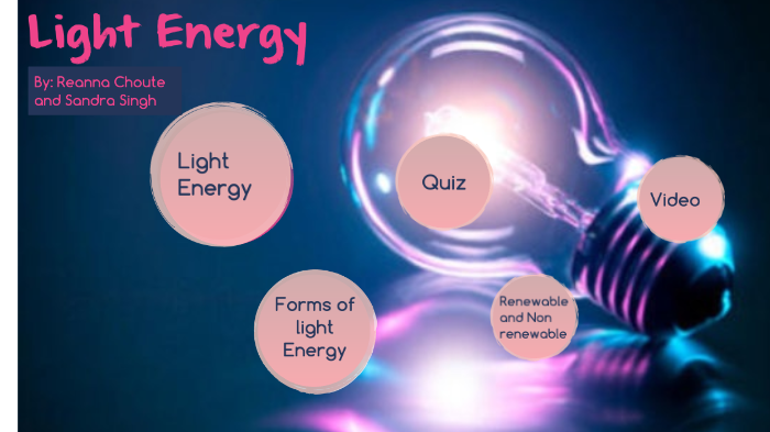 Light Energy Project by Reanna Choute