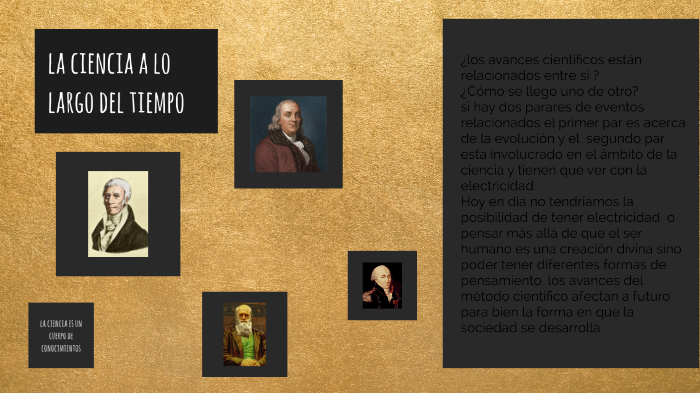 La ciencia en el tiempo by Maria Guadalupe Rivera Vazquez on Prezi