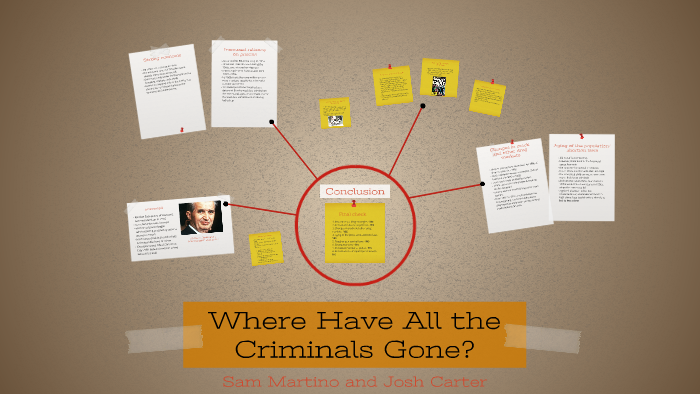 Where Have All the Criminals Gone? by Josh Carter