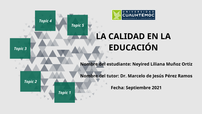 LA CALIDAD EN LA EDUCACIÓN by Neyired Liliana Muñoz Ortiz on Prezi