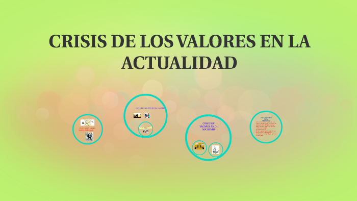 CRISIS DE LOS VALORES EN LA ACTUALIDAD by Edgar Guerra on Prezi
