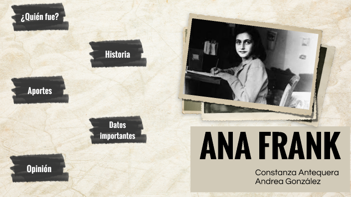 Ana Frank by constanza antequera on Prezi