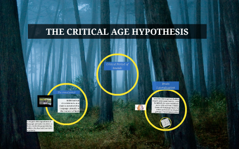 critical age hypothesis bishop and adams