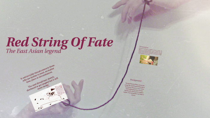 The red string of fate.. We all are always looking for the…