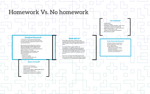 studies on homework vs no homework