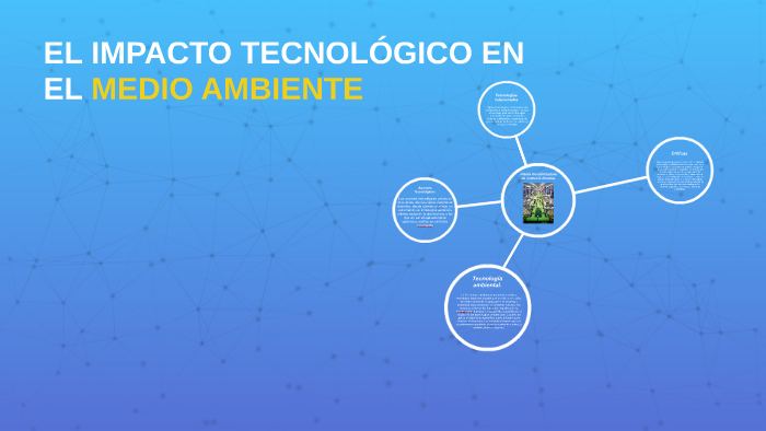 EL IMPACTO TECNOLOGICO EN EL MEDIO AMBIENTE By David Gómez On Prezi