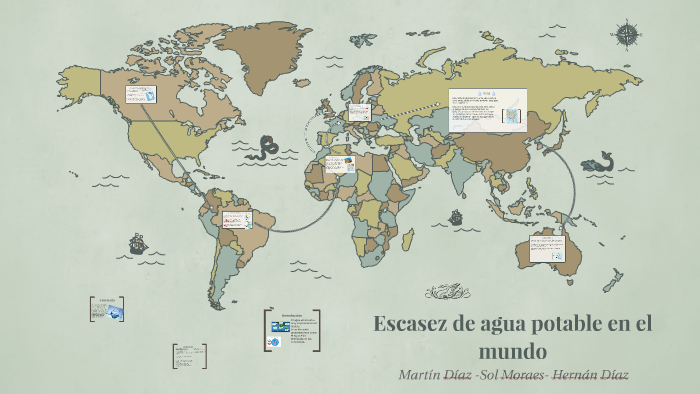 Escasez de agua potable en el mundo by sol moraes on Prezi