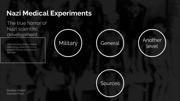 nazi medical experiments quizlet