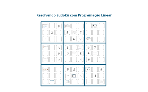 Resolvendo o jogo Sudoku com Programação Linear by Jose Rodrigo Neves