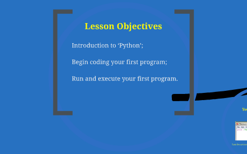 Introduction to python by Mrs Chalmers on Prezi