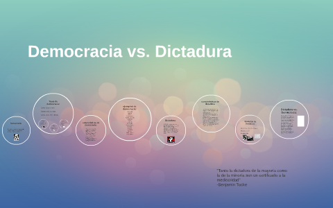 Democracia Vs. Dictadura By On Prezi