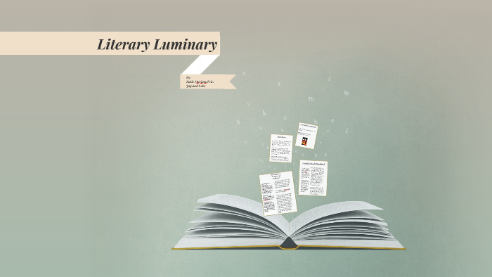 Literary Luminary By Bob Joe