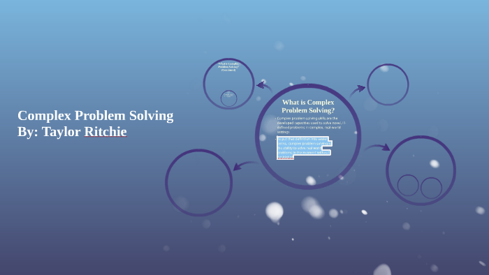 Complex Problem Solving by Taylor Ritchie on Prezi