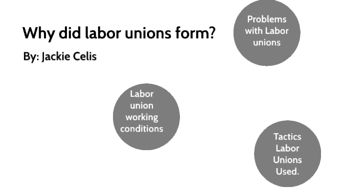 Why Did Labor Unions First Form