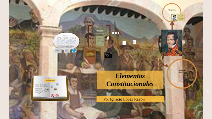 ELEMENTOS CONSTITUCIONALES POR IGNACIO LÓPEZ RAYÓN by janeth pérez