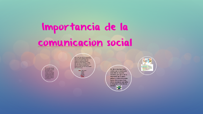 Importancia de la comunicacion social by maria jose lizarazo on Prezi