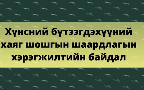 хүнсний бүтээгдэхүүний хаяг , шошго by nomin erdene amgalan on Prezi