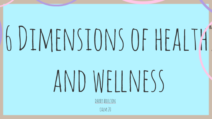 6 Dimensions of health and wellness by Darby Boulton on Prezi