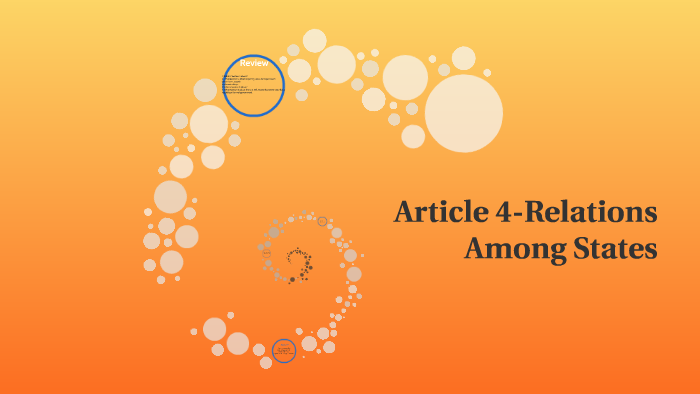 article 4 relationships between the states