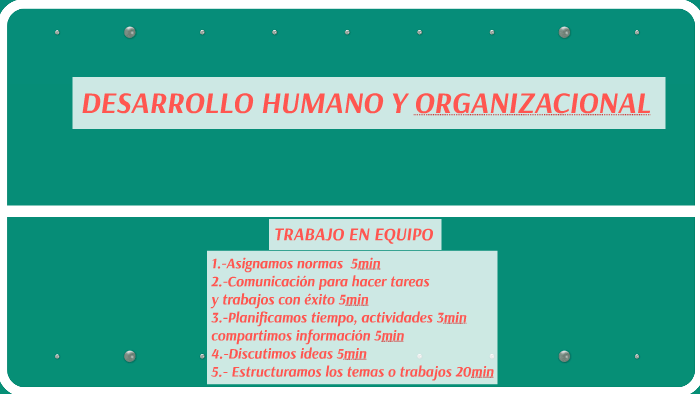 DESARROLLO HUMANO Y ORGANIZACIONAL by Fernando Arenas Leon on Prezi