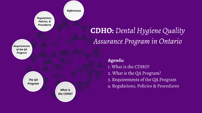 Cdho Dental Hygiene Quality Assurance Program In Ontario By Jocelyn Closs