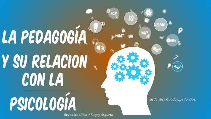 La pedagogía y su relación con la Psicología. by Reynaldo