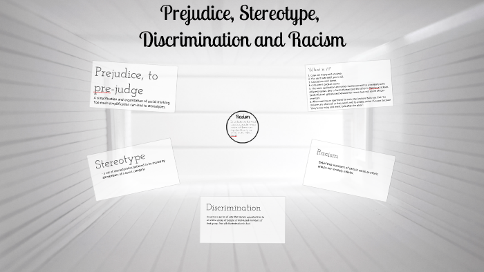 Prejudice, Stereotype, Discrimination, Racism by John Stempien