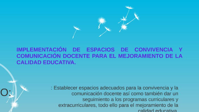 IMPLEMENTACIÓN DE ESPACIOS DE CONVIVENCIA Y COMUNICACION DOC by MANUEL ...