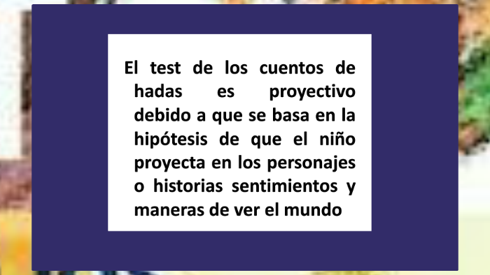 TEST DE LOS CUENTOS DE HADAS by Anabella Callejas on Prezi Next