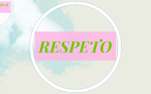 la palabra respeto