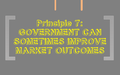 Principle 7 Government Can Sometimes Improve Market Outcomes By