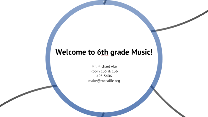 Welcome to 6th grade music! for Moodle by Michael Ake on Prezi