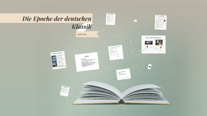 Die Epoche Der Deutschen Klassik (1786-1832) By Berrin Birli On Prezi