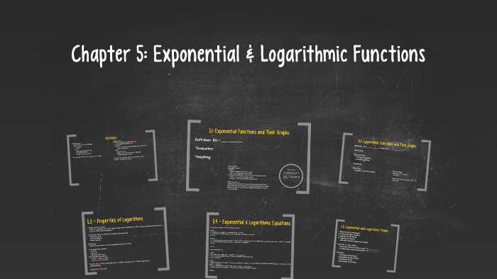 Chapter 5: Exponential & Logarithmic Functions by Jessica Edrington on ...