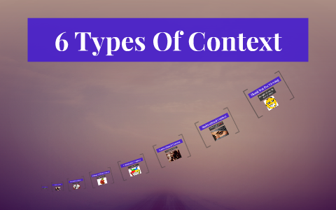6 Types Of Context by teri freemont on Prezi