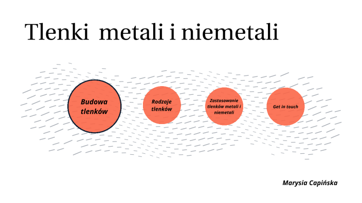 Tlenki Metali I Niemetali Prezentacja