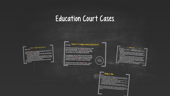 Education Court Cases by Amanda Knight