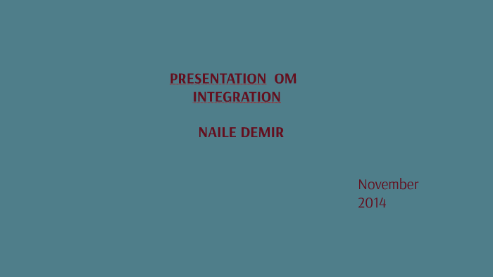 Integration By On Prezi